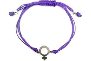MASBARATA Pulsera SIMBOLO Femenino DE Hilo EN Plata DE Ley 925/1000