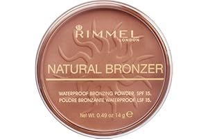 Rimmel London Natural Bronzer -Terra Abbronzante Waterproof a Lunga Durata SPF 15, 026 Sun Kissed, 14 g