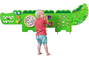 SPARK & WOW TANTAO Learning Advantage-Pannello da Parete, Motivo Coccodrillo, per Bambini dai 18 Mesi in su, Colore: Verde, Small, 50346