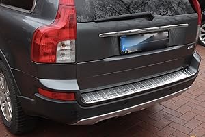 Recambo | Osłona tylnego zderzaka | Kompatybilny z Volvo XC90 | 2002-2014 | Chromowana stal nierdzewna | Ochrona krawędzi bagażnika