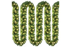 CASARIA® Guirlande de Noël lumineuse 5m 100 LED blanc chaud Sapin artificiel Décoration de noël intérieur extérieur