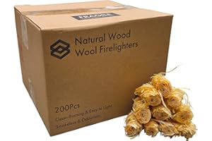 Ken Chiku - 200 Natural Wood Wool Firelighters