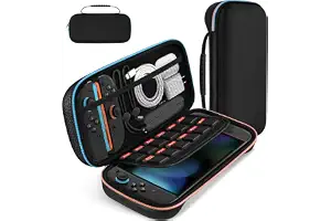 ivoler Funda Compatible con Nintendo Switch 2, Estuche de Transporte con 12 Cartuchos de Juego, Funda Protectora rígida de Viaje para Consola Nintendo Switch 2 y Accesorios