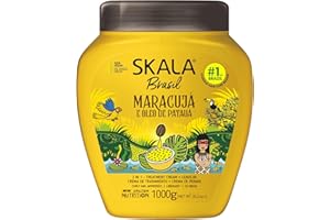 SKALA - Après-Conditionneur Brasil Maracuja e Óleo de Pataua - Contient Beurre de Karité et Panthénol - Sans Sulfates, Parabènes, Silicones, Pétrolatum et Huile Minérale, Multicolore, 1000 ml