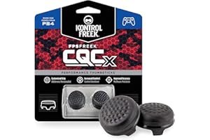 KontrolFreek CQCX para PlayStation 4 (PS4) y PlayStation 5 (PS5) | Performance Thumbsticks | Negro.