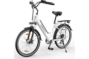 ESKUTE C100 Bicicleta Electrica，26 Pulgadas E Bike，con Motor Alta Velocidad 250 W, Electric Bike, Batería Extraíble 36 V 10.4 Ah, Pantalla LCD, Bici Electrica Adecuado para Hombres Mujer Adulto