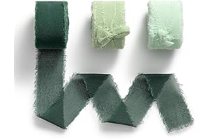 MORSUNBELA Lazo de gasa para boda, cinta de regalo, 2,5 cm x 19 m, cinta de tela, cinta decorativa de seda para San Valentín, lazos para el pelo, decoración de la ducha del bebé