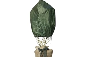 Windhager Winter-Vlies Rosenvlies-Haube Thermovlies Gartenvlies Frostschutz Kälteschutz für Rosen, 3 Stück, 0,75x1 m, 30 g, grün