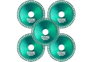XXIMUIM Indestructible Disc for Grinder, 5Pcs 100mm Indestructible Disk Multifunctional Cutting Saw Blade Ultra-Thin Diamond Circular Saw Blade for Angle Grinder(Inner Hole 22.23mm)