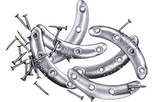 Langlauf Schuhbedarf 3 Paar Stoßplättchen Schuheisen Stoßplatten zum Schutz Ihrer Absätze | genagelte Schuhabsätze | Motorradstiefel - Knobelbecher - Militärstiefel - Wanderschuhe