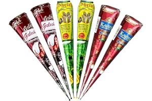 HANUMAN STORE Kaveri Chhelas 100% Natural Cones, No PPD, 6 pcs