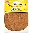 Kleiber Suede Leather Patches-Pair (2) -12cm x 10cm-Oval-Brown