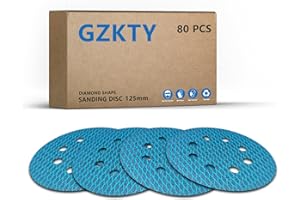 GZKTY 80Pz Dischi Abrasivi 125mm, Carta Abrasiva, Grana 150, 8 Fori, Abrasivo Resistente All'intasamento Per Levigatrice Rotorbitale Levigatrice Lucidatrice