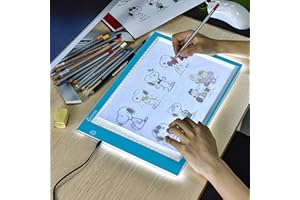 ‎XIAOSTAR XIAOSTAR A4 Leuchttisch Led Licht Pad Copy Board Lichtplatten,mit einstellbarer Helligkeit,für Künstler, Animationszeichnen, Skizzieren, Animation, Röntgenbetrachtung (Blau)