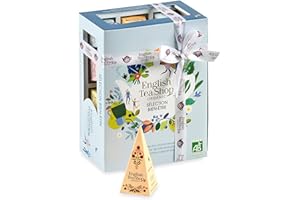 English Tea Shop - Coffret infusion bio bien-être à offrir - 12 recettes de tisanes - Idée cadeau femme
