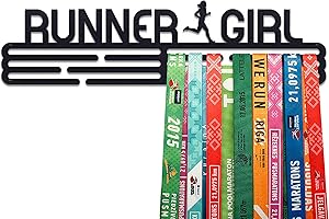 United Medals Runner Girl Colgador de medallas | Medallero Acero | Medal Holder dispaly Hanger | Medalla Percha
