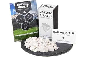 Natura Uralis Argile Blanche Kaolin | 200g d'Argile Blanche Naturelle, Blanc pur à Blanc Cassé - Croquant Eonnant, Texture Terreuse, Veloutée et Ferme Satisfaisante, Sensation ASMR