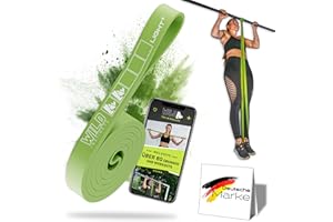 ‎WILD INSTINCTS Wild Instincts Premium Widerstandsbänder Krafttraining/Pull Up Band für Klimmzüge, Fitnessbänder Set/Resistance Bands Set/Gummiband Sport für Crossfit & Stretching +Tasche +Trainings App