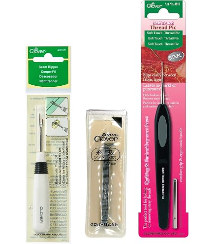 Set 2 Taglia-asole E Apri-fodere – 8 Cm – Blu E Bianco – Attrezzo Per Cucito Sartoria