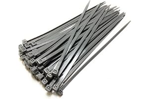 TR TIES Juego Bridas de Plastico para Cables 4,8mm x 300mm / Plata / 50 Piezas