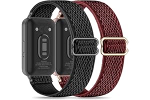 EverAct Elastic Bracelet Compatible with Samsung Galaxy Fit 3 Replacement Strap Watch Strap Accessories for Samsung Galaxy Fit 3 SM-R390 Nylon Replacement Strap Sports Watch Strap Women Men
