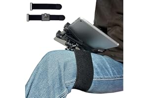 OHLPRO Piloten-Kniebrett für iPad & 7"-11" Tablets, Verbesserter 2er-Pack Elastischer Riemen für Sicheren Halt am Oberschenkel, Einstellbare Betrachtungswinkel, Ideal für Luftfahrt & Videoanschauen