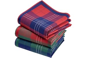 Näsdukar för män premium 100 % kammad bomull - 45 cm x 45 cm - 3 stycken - modell A24