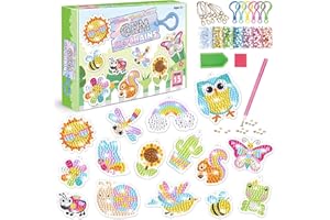 Diamond Painting Kinder MäDchen 6 Jahre - 15 StüCke SchlüSselanhäNger Bastelsets füR Kinder - Beste Kreativ Geschenke füR MäDchen Im Alter Von 4, 5, 6, 7, 8, 9, 10-12 Jahre