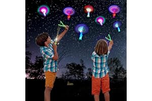 ZIYOUA Fliegendes Spielzeug Party Set, 12 PCS LED Licht Erstaunliches Hubschrauber- Schleuder Spielzeug, Kindergeburtstag Partygeschenke, Partyzubehör und Goodie Bag Stuffers