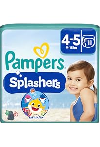 Pampers Splashers Schwimmwindeln Größe 5-6 - 10 Stück Wasserfeste Babywindeln