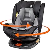 MEIN Seggiolino Auto 0-36 kg Girevole a 360° Reclinabile con ISOFIX Universale e Top Theter Gruppo 0+ 1/2/3 ca. 0-12 anni ad 