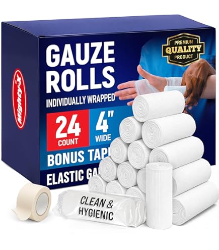 6 Rotoli Di Imbottitura In Cotone Per Bendaggi In Gesso - Morbida Fascia Per Calchi, Maschere E Progetti Artistici