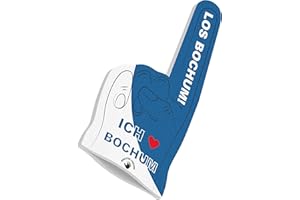 ‎HIGH FIVE FINGERS HIGH FIVE FINGERS My City Fahne Flagge Schaumstoff Hand für Fussball, Handball, Leichtathletik | Fanartikel für Spiele, Stadion und Events | One Size | 40 x 20 x 2,5 cm