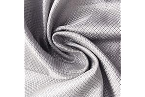 KSQP Tissu de Protection des Ondes électromagnétiques, Tissu de Faraday, RF Faraday Cage de Faraday Bloqueur de Rayonnement pour DIY Cage de Faraday Telephone,silver-5m