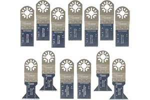 13 cuchillas mixtas SabreCut PRK13A compatibles con Makita Bosch Fein (sin StarLock) Milwaukee Parkside Ryobi Workzone Hitachi multiherramienta oscilante