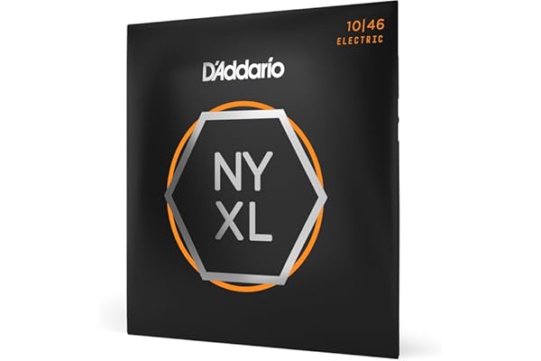 D'Addario Cuerdas Guitarra Electrica | Cuerdas de Guitarra | Cuerdas para Guitarra Eléctrica | NYXL1046 Nickel Wound, Regular Light, 10-46,