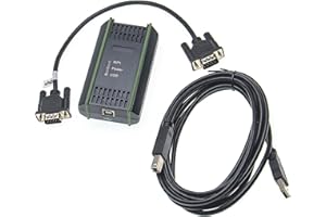 vhbw Câble USB de programmation PLC, MPI compatible avec Siemens Simatic S7-300 PLC, S7-400 PLC radio - Adaptateur pour interface sérielle, noir