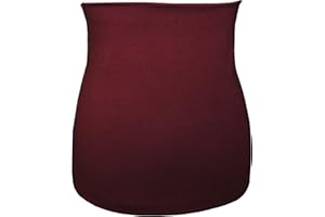 belldessa 3 in 1: Jersey - Nierenwärmer/Shirt Verlängerer/modisches Accessoire - weinrot Bordeaux Frau XXL