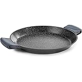 LACOR, 25440 Paellera con Asas de Silicona, Recubrimiento Antiadherente, Apta para Inducción, Ecológica, Sin PFOA, Aluminio F