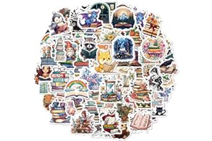 REEKNOKOL Lot de 100 autocollants de lecture motivants en vinyle imperméables pour livres, scrapbooking, bouteilles d'eau, ordinateurs portables, bagages