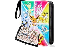 Classeur Carte,Holyhcx 50 Pages Album Carte a Collectionner,Peut Contenir 400 Cartes,Portable Livre Carte,étanche Range CarteS Collectionner (DJH-400)