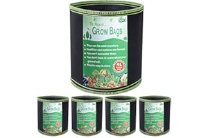 Growerz GrowPotz Pflanzbeutel, rund, 4 l, 5 Stück