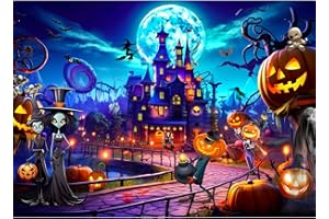 MOJIGE Jigsaw Puzzles for Adults 1000, Puzzles for Adults, Challenging Puzzles, Puzzle Game for The Whole for Women, Gifts for Men, Gifts for Men, Theme:Horror Halloween