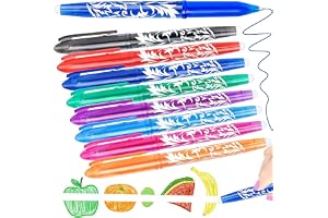 Veximind 8 Pack Erasable Pens - Rub Out Gel Pens with Erasers, 0.5mm Fine Point Rollerball Pens for Kids and Adults, Perfect for School Supplies and Office Stationery (8 Colours)