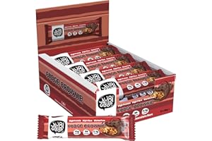 YUBI BAR Yubi Fudge Brownie - 12 Pack - Protein Bars - 99 Calories, High Protein, High Fibre, Low Sugar, Gluten Free and Dairy Free - Healthy Snacks/Nutrition Bar - Chocolate Bars - 420g
