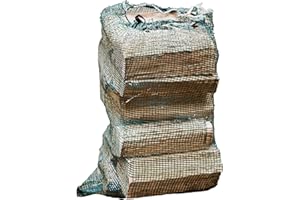 GENERIC Kiln Dried Harwood Firewood Logs, 40L Large Net for Wood Burner, Open Fire, Fire Pit, Log Burner or Decoration, Brown, 55 x 25 x 20cm (WLF-1086)