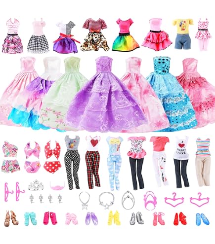 Rote Mode Puppe Kleidung Für Barbie-Puppen Schulterfrei Kurze