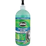 Slime 10193 - Mastic D'étanchéité 2 En 1 Pour Pneus Et Chambres à Air - Réparation Anti-crevaison Premium