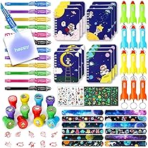 Set Bomboniere Spazio Per Bambini - 120 Pezzi Con Cancelleria, Giochi E Sacchetti Per Feste