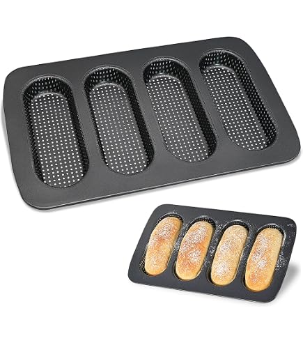 Stampini Antiaderenti Set 4 Teglie Pane In Silicone - Mini Forme